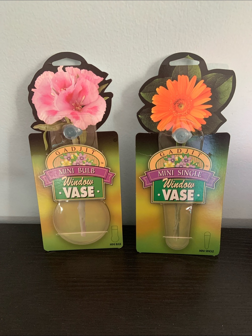 Mini Vases with Suction Cup Holder
